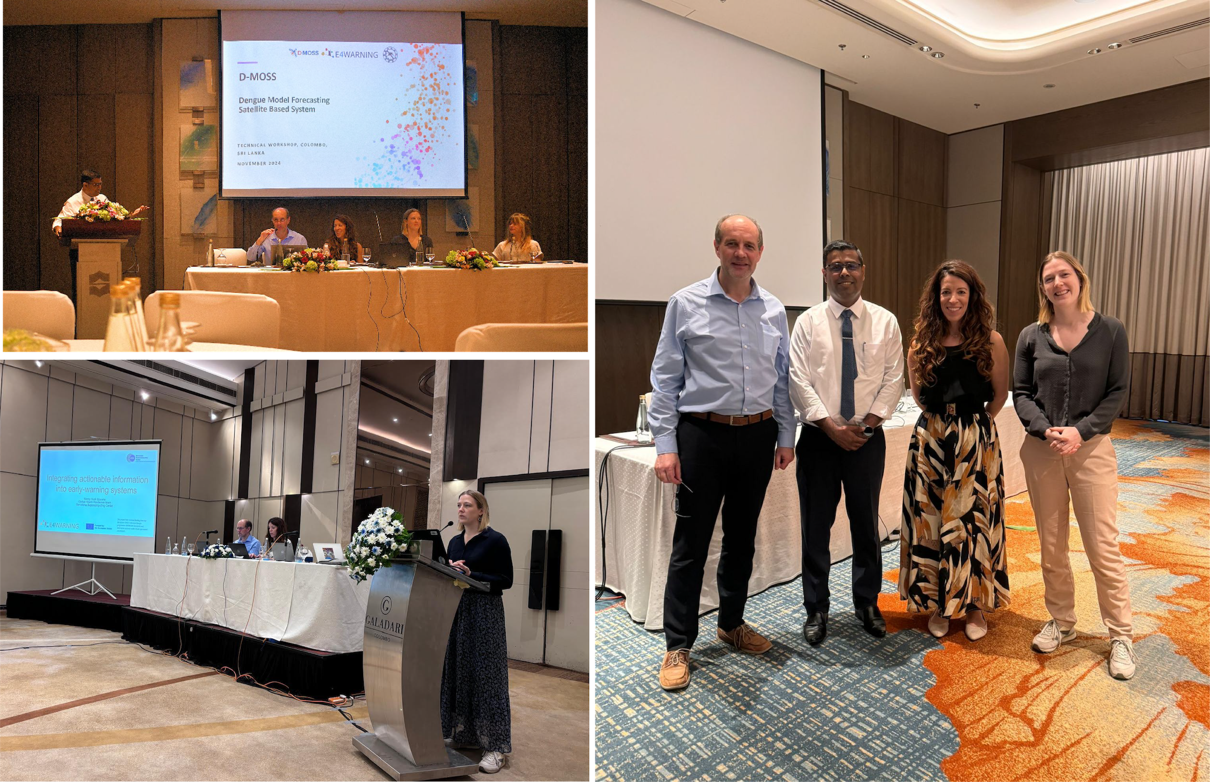 Dr. Lahiru Kodithuwakku, Quillon Harpham (HRW), Gina Tsarouchi (HRW), Remy Hoek Spaans (BSC), and Lyra Tyson (UPF) during the workshop held in Sri Lanka.